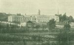 Kościół  i klasztor bonifratrów, fot. z 1909 r., widok od strony linii kolejowej